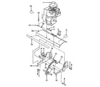 Craftsman 917298242 transmission and tine shield assembly diagram