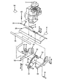 Transmission and tine shield assembly