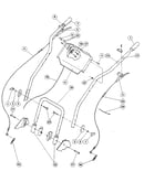 Handlebars, control levers, and throttle lever