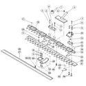 Troybilt TRAILBLAZER Y0000100 AND UP cutter bar assembly diagram