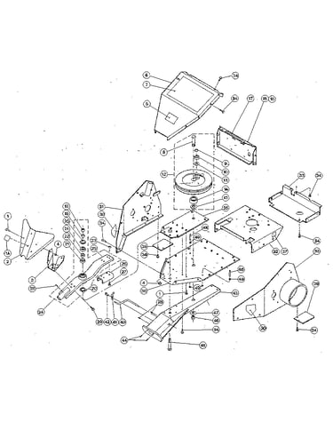 Chassis components, drive arm, cutter bar support