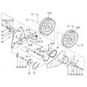 Troybilt TRAILBLAZER Y0000100 AND UP wheel drive mechanism/wheels diagram