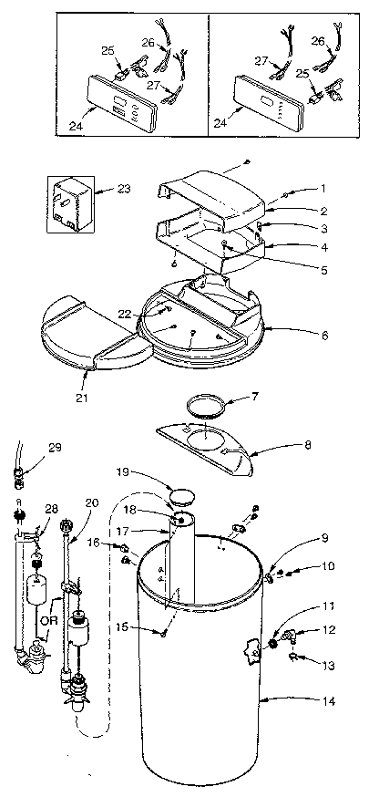 Salt storage tank assembly