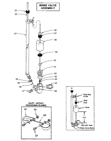 Brine valve assembly