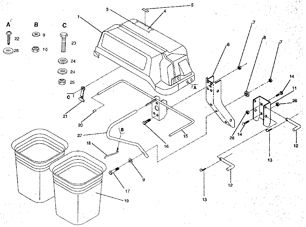 Cover and bins
