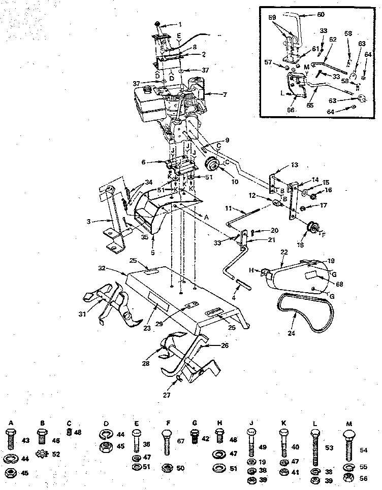 Engine and tines