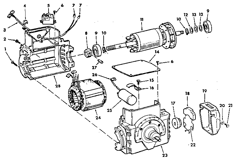 Motor asm. 63605