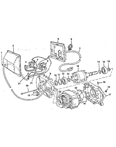 Motor & control box assembly