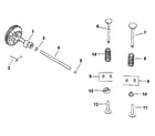 Kohler MV8-301500 TO 301532 group 4 camshaft & valves diagram