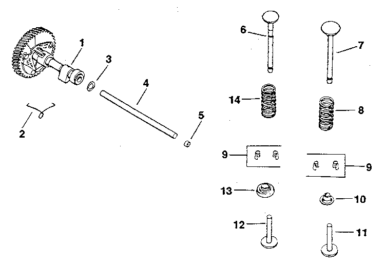 Group 4 camshaft & valves