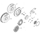 Kohler MV8-301500 TO 301532 group 13 flywheel diagram