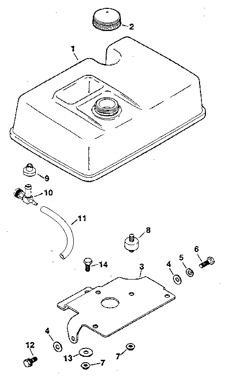 Group 15 fuel tank top tank