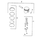 Kohler MV8-301500 TO 301532 group 22 piston & rod diagram