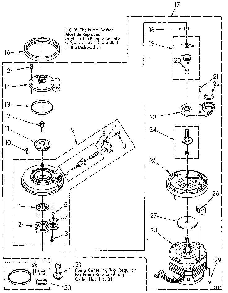 Pump and motor