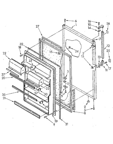 Refrigerator door