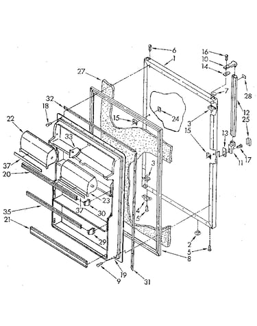 Refrigerator door