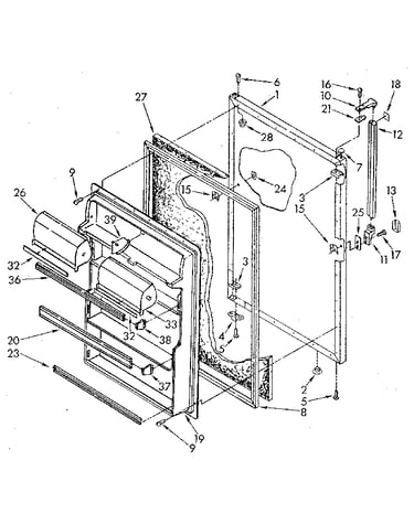Refrigerator door