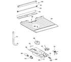 Kenmore 3639604501 freezer floor & control parts diagram
