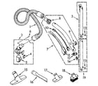 Kenmore 1162039081 hose and attachment diagram