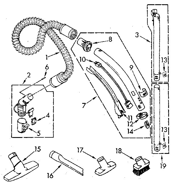 Hose and attachment