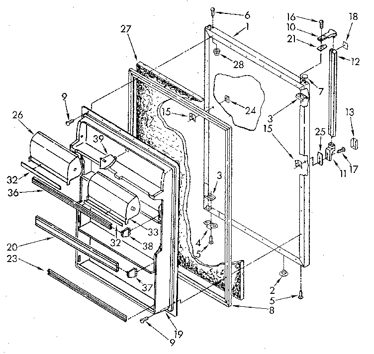 Refrigerator door