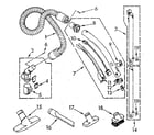 Kenmore 1162040090 hose and attachment diagram