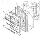 Kenmore 1068652680 refrigerator door diagram
