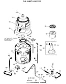Tub/basket and agitator