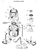 Tub/basket and agitator assembly