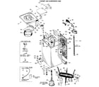 GE WWA8306LBL cabinet and suspension assembly diagram