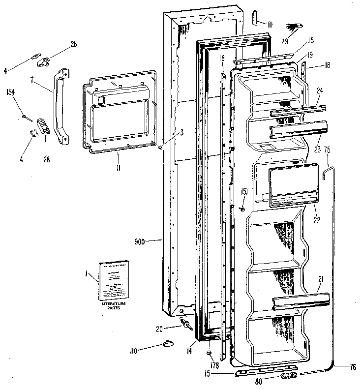 Freezer door
