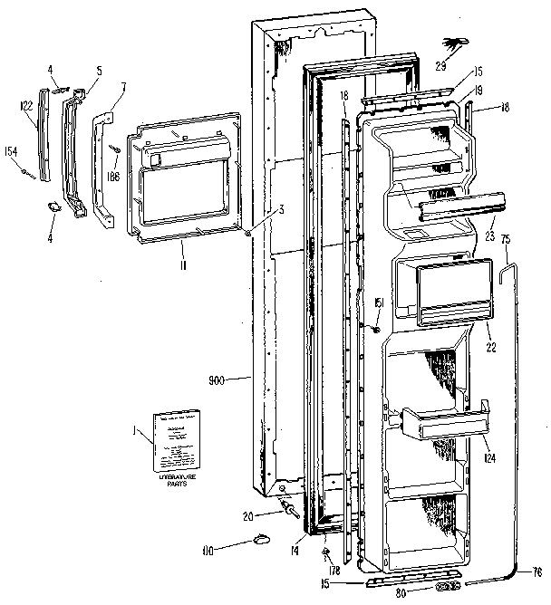 Freezer door