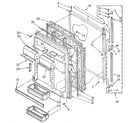Kenmore 1069608610/SKR501W0 refrigerator door diagram