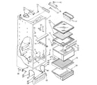 Kenmore 1068592511/SKR601W0 refrigerator liner diagram