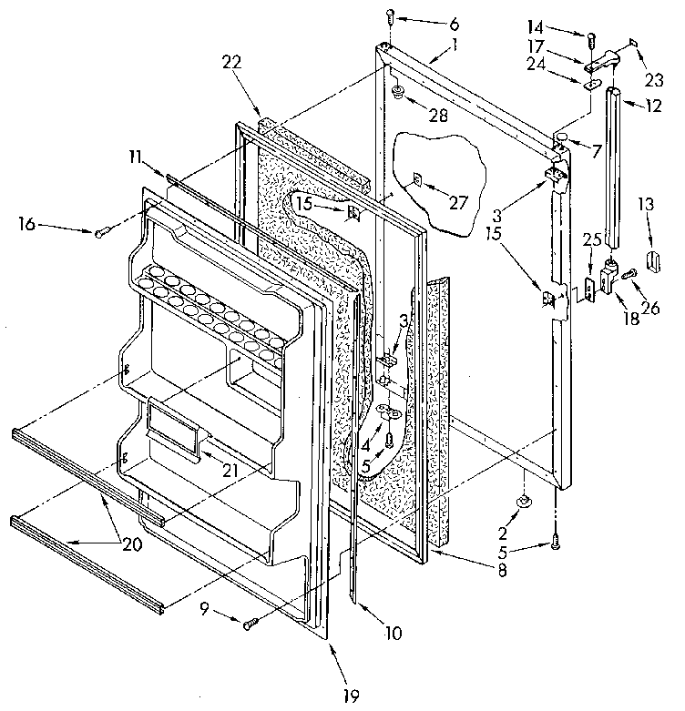 Refrigerator door