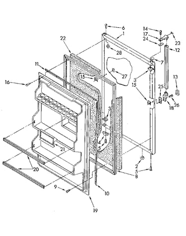 Refrigerator door