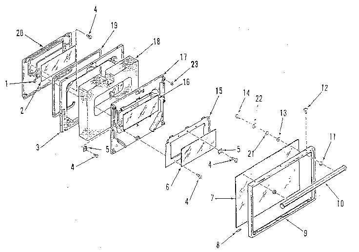 OVEN DOOR SECTION
