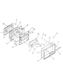 Oven door section