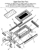 Upper oven door