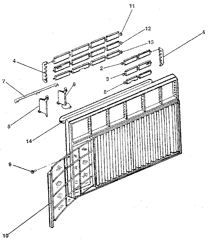 Cabinet and front panel