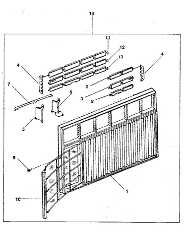 Cabinet and front panel