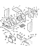 Dryer, cabinet, drum, heater