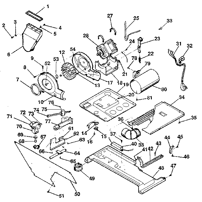 Dryer, motor, blower, belt