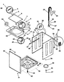 Washer-cabinet, top panel, base
