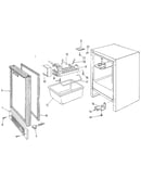Cabinet parts and door