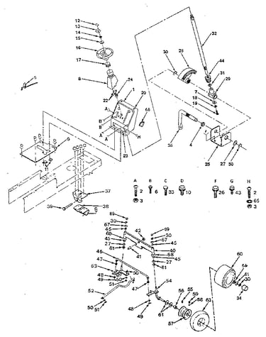 Steering and front axle