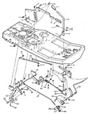 Mower housing suspension