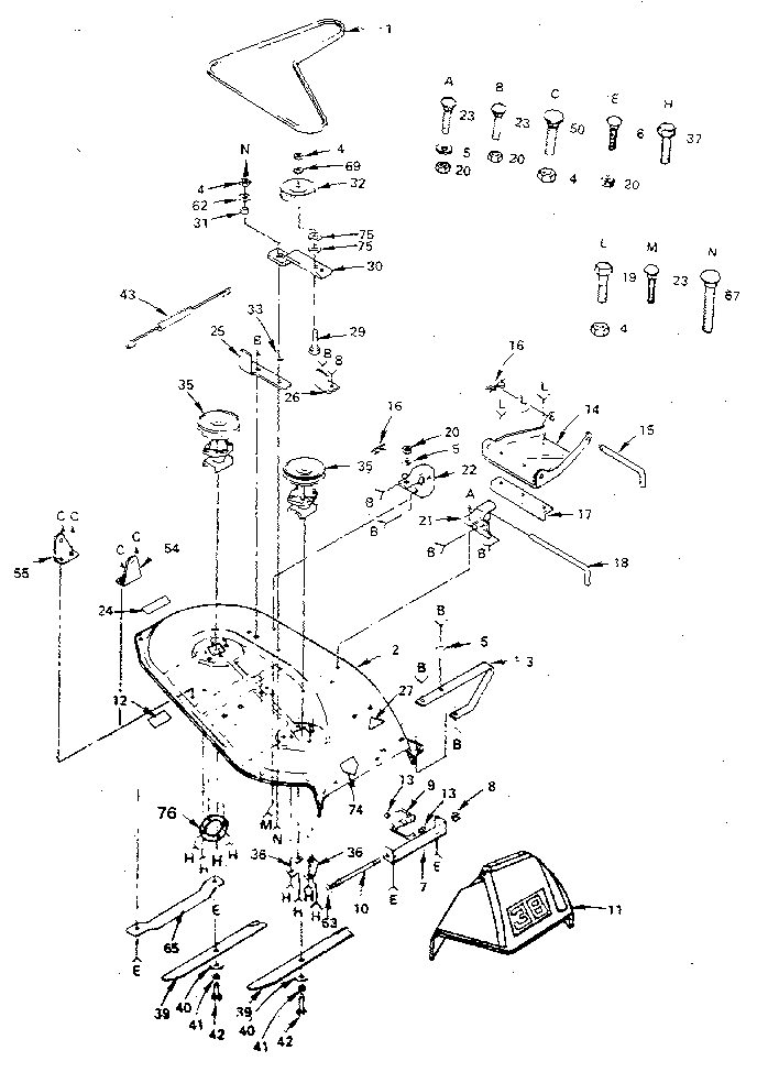 38" mower