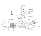 Craftsman 917254740 transaxle and pump assembly diagram