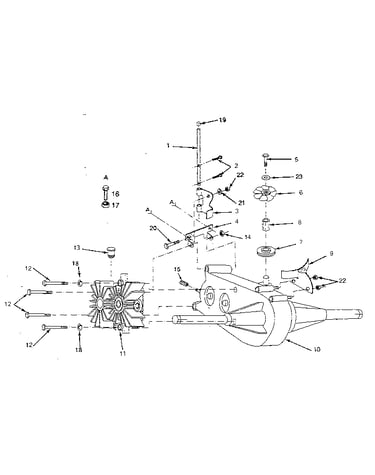 Transaxle and pump assembly